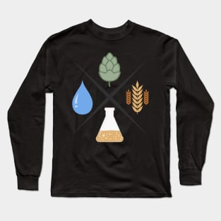 Beer basic ingredients Long Sleeve T-Shirt